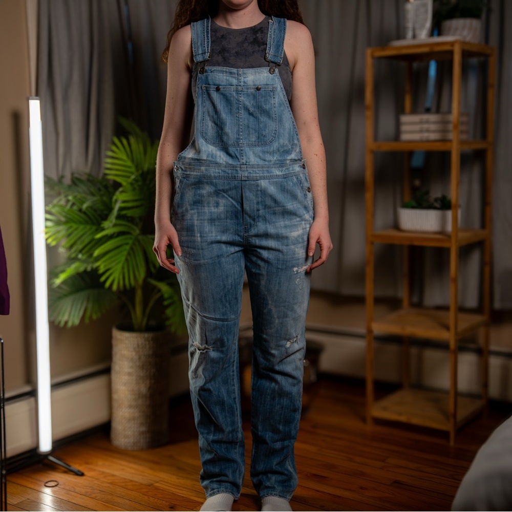 Citizens Of Humanity Blue Jumpsuit Relaxed Fit Denim